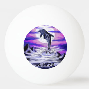 Mondschein-Delphin Tischtennisball