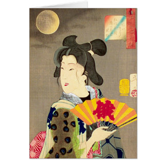 Mondschein-Geisha-Japaner Woodblock Ukiyo-e