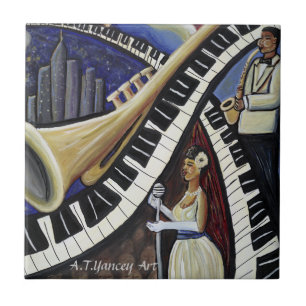 Mondschein-Jazz-Fliese Fliese
