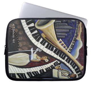 Mondschein-Jazz-Laptop-Hülse Laptopschutzhülle