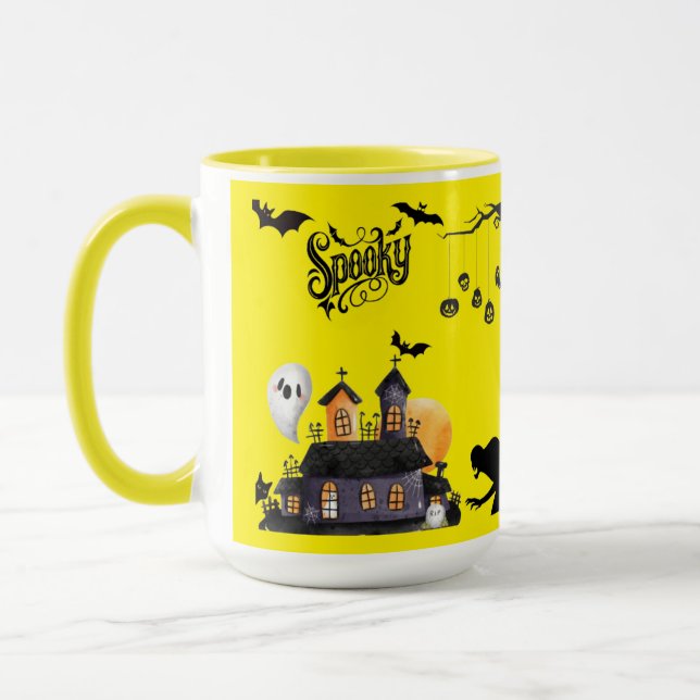 Mondschein-Mischief gelb Tasse (Links)
