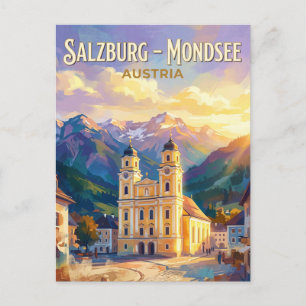 Mondsee-Dom (Sound of Music-Kirche) Österreich Postkarte