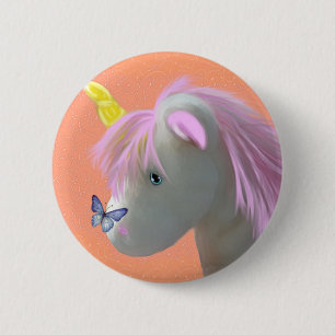 Mondstein das Einhorn Button