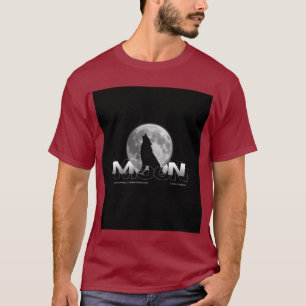 Mondwolf heult bei Vollmond Grafik T-Shirt
