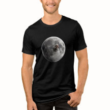 Mondwurm Surreal Vollmond Weltraum Kunst