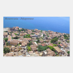 Monemvasia - Peloponnes Rechteckiger Aufkleber
