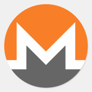Monero Cryptowährungs-Round-Sticker Runder Aufkleber