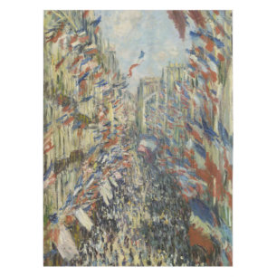 Monet 1878 Rue Montorgueil in Paris Tischdecke
