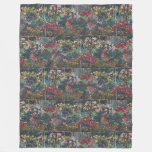 Monet 1887 Vintag Peony Garden Fleecedecke