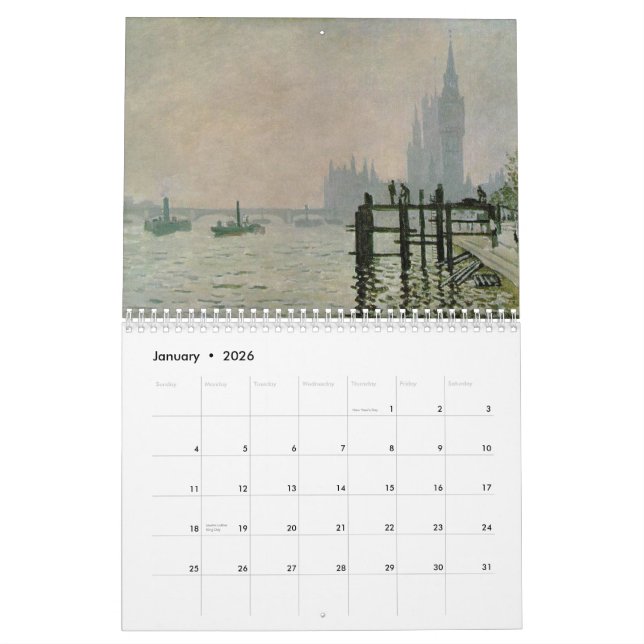 Monet 2015 Französischer Kunstkalender Kalender (Jan 2026)