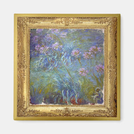 Monet Agapanthus Fleurs Chef-d'oeuvre Magnet