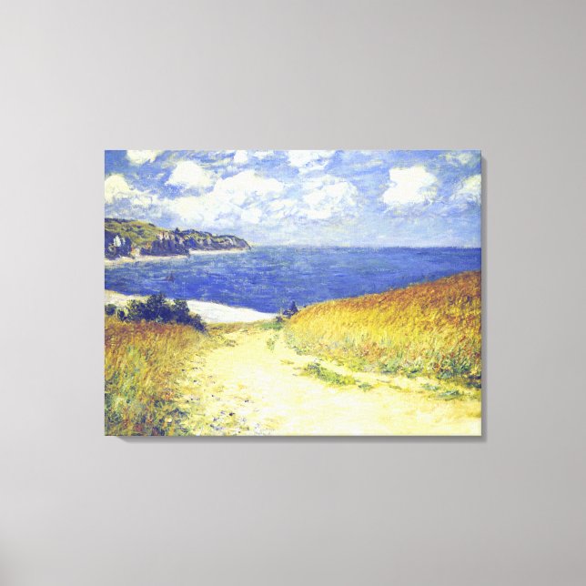 Monet - Alley Near Pourville, Leinwanddruck (Vorderseite)