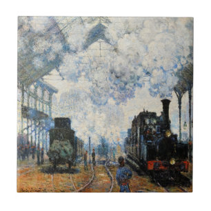 Monet - Ankunft des normannischen Zuges, Fliese