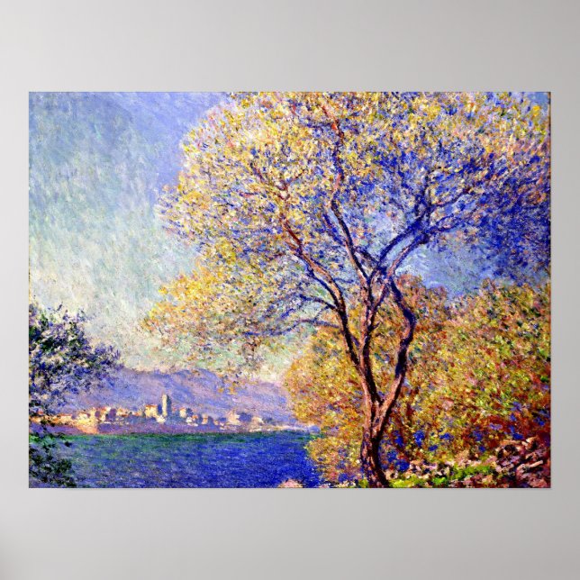 Monet - Antibes aus den Salis Gardens gesehen, Poster (Vorne)
