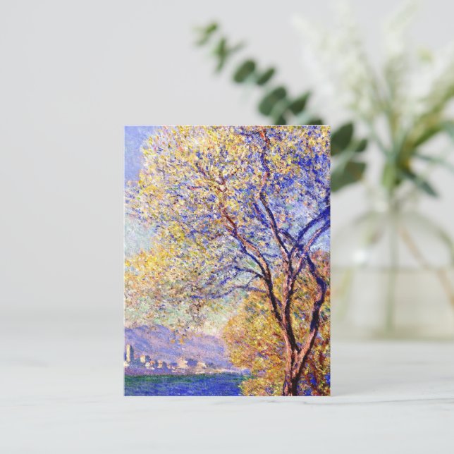 Monet: Antibes aus den Salis Gardens gesehen Postkarte (Stehend Vorderseite)