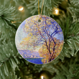 Monet - Antibes aus den Salis-Gärten gesehen, Keramik Ornament