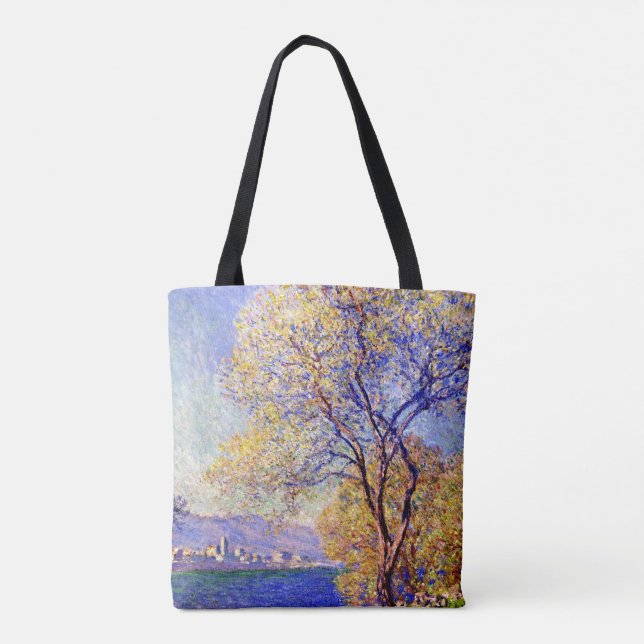 Monet - Antibes Von den Salis Gardens aus gesehen Tasche (Rückseite)
