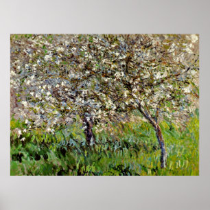 Monet - Apfelbäume im Blut Poster