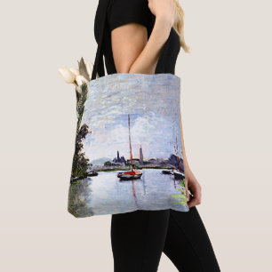 Monet - Argenteuil, aus dem kleinen Arm der Seine  Tasche
