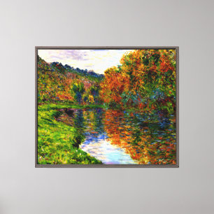 Monet - Arm des Jeufosse, Herbst Leinwanddruck
