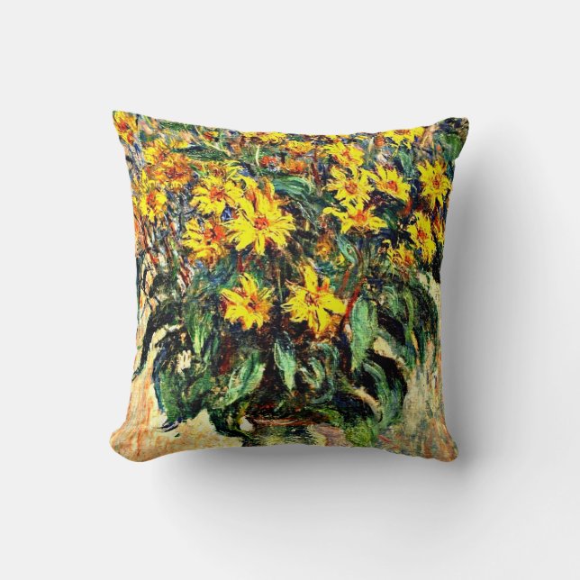 Monet Art: Jerusalem Artichokes Kissen (Vorderseite)