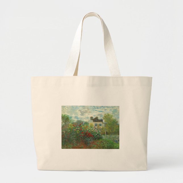 Monet Artists Garden in Argentinien Jumbo Stoffbeutel (Vorne)