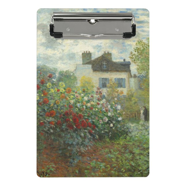 Monet Artists Garden in Argentinien Mini Klemmbrett (Vorderseite)