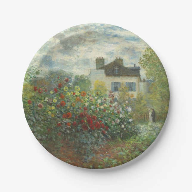 Monet Artists Garden in Argentinien Pappteller (Vorderseite)