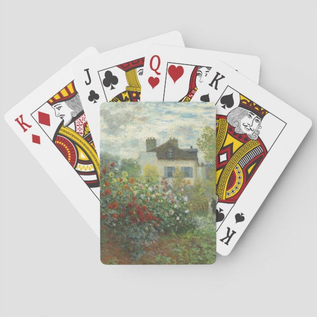 Monet Artists Garden in Argentinien Spielkarten (Rückseite)