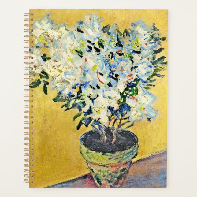 Monet - Azalées blanches dans un pot,  (Devant)