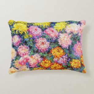 Monet - Bett von Chrysanthemas, Dekokissen