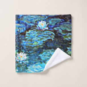 Monet - Blue Water Lilies, berühmter Impressionis Waschlappen