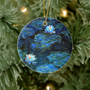 Monet - Blue Water Lilies Keramik Ornament