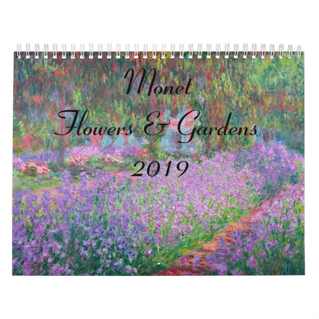 Monet Blume and Gardens 2019 Kalender (Titelbild)