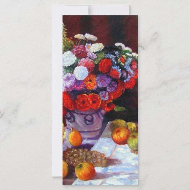 Monet-Blume und Fruchtkarte (Vorderseite)