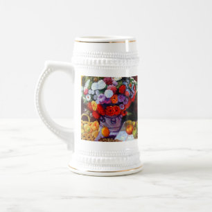 Monet Blume und Obst Bierglas
