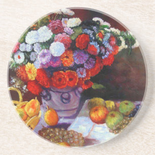 Monet Blume und Obst Getränkeuntersetzer