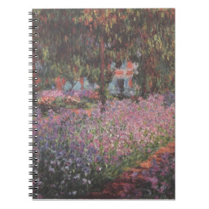 Monet Blumen Künstler-Garten Giverny Rebekunst Notizblock