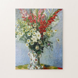 MONET Blumenstrauß von Gladiolas 10x14 Puzzlespie