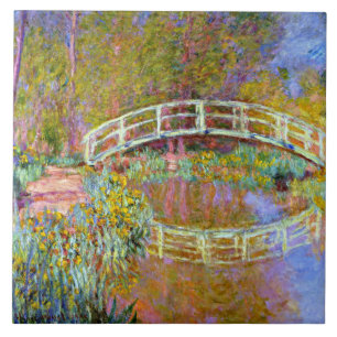 Monet - Brücke im Monet's Garden Keramik Fliese