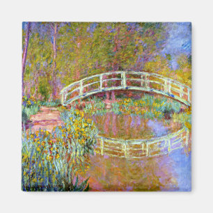 Monet - Brücke in Monets Garten Magnet