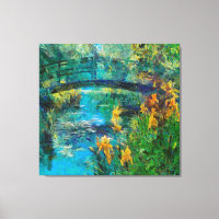Monet-Brücke mit Iris