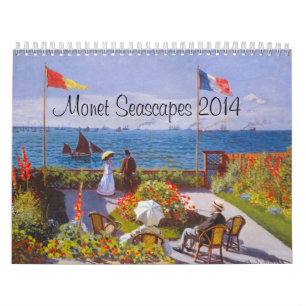 Monet Calendar For 2014 ~ Monet Seascapes Calendar Kalender