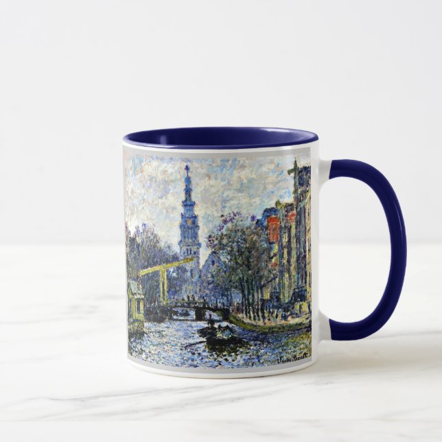 Monet: Canal in Amsterdam Tasse (Rechts)