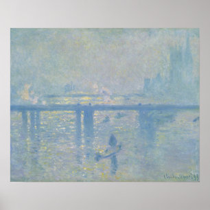 Monet - Charing Cross Bridge Poster