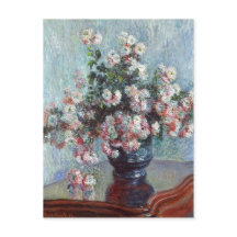 Monet Chrysanthemas Vintager Blumenimpressionismus