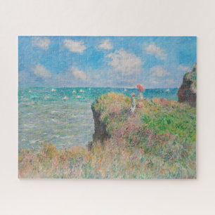 Monet Cliff Walk bei Pourvil Impressionist Malerei