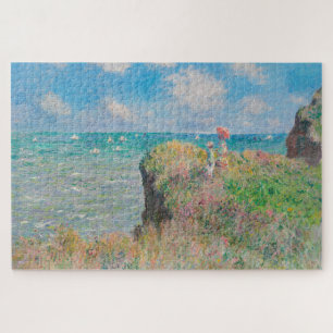 Monet Cliff Walk bei Pourvil Impressionist Malerei