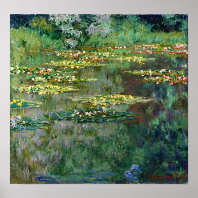 Monet - Das Nympheas-Becken Poster (Vorne)