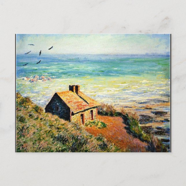 Monet - Das Zollhaus, Morgeneffekt Postkarte (Vorderseite)